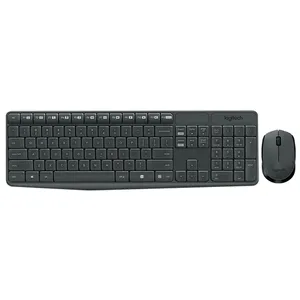[KEYLOG920007901] TECLADO-MOUSE COMBO LOGITECH MK235 NEGRO WIRELESS USB RESISTENTE A SALPICADURAS