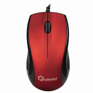 [MOUQUAQM703URED] MOUSE QUASAD QM-703U 3D WIRED 1.5MTS ROJO