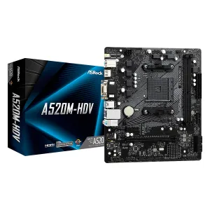 [MBOASRA520M-HDV] MBO ASROCK A520M-HDV AMD AM4 HDMI DVI-D 2XDDR4 12USB 4SATA3 PCIE3.0x16 M.2 mATX
