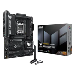 [MBOASUB850PLWD5] MBO ASUS TUF GAMING B850-PLUS WIFI AM5 AMD Ryzen 9000 DDR5-8000Mhz BT DP HDMI 10usb PCIe 5.0 ATX 