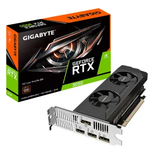 [VIDGIBN3050OC6G] VIDEO GIGABYTE RTX 3050 OC Low Profile 6G GDDR6 96BIT 2HDMI 2DP 2VENT. PCI-E 4.0