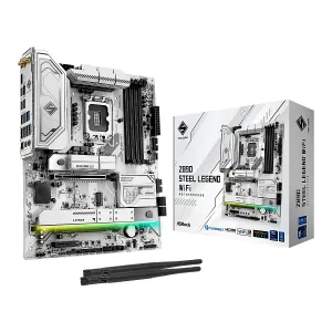 [MBOASRZ890SLWIF] MBO ASROCK Z890 STEEL LEGENG WIFI BT LGA1851 4DDR5 HDMI 4M.2 9USB3.2 PCIE5.0 ATX
