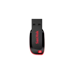 [FMESCDSDCZ5032K] FLASH MEMORY SANDISK 32GB CRUZER BLADE USB NEGRO - ROJO