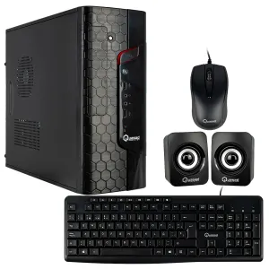[CASQUAS9812CBBK] CASE QUASAD SLIM 9812 2USB2.0 24-4 PINES 2SATA 2USB3.0 1USB2.0 TECL. MOU. PAR. FP NEGRO