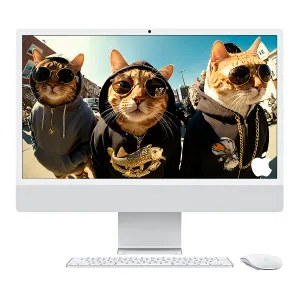 [COPAPLZ1EH001KA] COP. APPLE IMAC  AIO M4 16GB 512GB-SSD 24INCH BT WIFI CAM. IOS SILVER