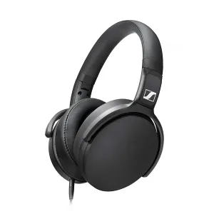 [HSESEN508598] HEADSET SENNHEISER HD 400S CLOSED-BACK AROUND EAR 4.6INCH CABLE WITH MIC BLACK