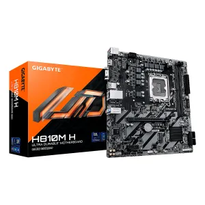 [MBOGIBH810M-H] MBO GIGABYTE H810M H Intel Core Ultra LGA1851 DDR5-6400 D-Sub HDMI M.2 11USB PCIe4.0 micro ATX