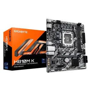 [MBOGIBH810M-K] MBO GIGABYTE H810M K Intel Core Ultra LGA1851 DDR5-6400 DP HDMI M.2 10USB PCIe4.0 micro-ATX