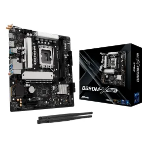 [MBOASRB860M-XWF] MBO ASROCK B860M-X WIFI Intel Core Ultra LGA1851 2DDR5-9066Mhz DP HDMI 2M.2 PCIe4.0 mATX