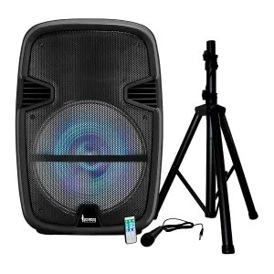 [PARENGESEPIRM15] PARLANTE ENGLAND ES-EPIC RM15 15Inch App Smart Control MIC. CABLE PEDESTAL 75000W NEGRO