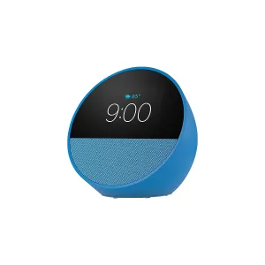 [PARAMZ268974282] PARLANTE AMAZON ECHO SPOT SMART ALARM CLOCK WITH VIBRANT SOUND AND ALEXA OCEAN BLUE