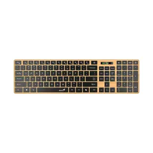 [KEYGENS7250BTAI] TECLADO GENIUS SlimStar 7250BT Wireless AI BT Pine Wood