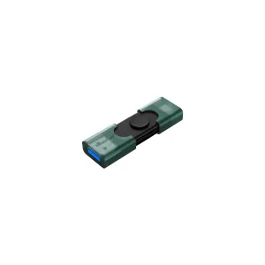 [FMEKINDTDEG2128] FLASH MEMORY KINGSTON 128GB DataTraveler DUO USB-A USB-C Tapa Deslizante 