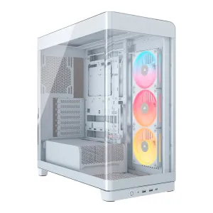 [CASCORCC9011317] CASE CORSAIR ATX 4500X LX-R  RGB iCUE LINK Panoramic Glass 2USB3.2 HD-Audio Mid-Tower White