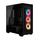 CASE CORSAIR ATX 3500X RS-R  ARGB Panoramic Glass 2USB-C 2USB3.2 HD-Audio Mid-Tower Black