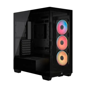 [CASCORCC9011324] CASE CORSAIR ATX 3500X LX-R  RGB iCUE LINK Panoramic Glass 2USB3.2 HD-Audio Mid-Tower Black