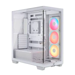 [CASCORCC9011325] CASE CORSAIR ATX 3500X LX-R  RGB iCUE LINK Panoramic Glass 2USB3.2 HD-Audio Mid-Tower White