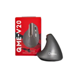 [MOUQUAQME-V20] MOUSE QUASAD QME-V20 VERTICAL Scientific Ergonomic Design Wireless USB2.0 RECARG. BLACK