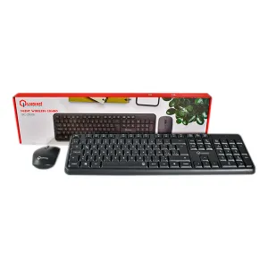 [KEYQUAQC-2500I] COMBO TECLADO - MOUSE QUASAD QC-2500i Silent Wireless Black