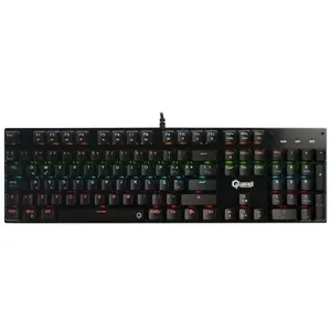 [KEYQUAQKM-G80] TECLADO QUASAD QKM-G80 MECANICO FULL SIZE LIGHTING 9LIGHT MODES SCROLLING WIRES USB-A NEGRO